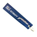 AIRBUS A350 XWB Keychain Trio - Blue/Beige/Red Fabric + Lightweight Fabric