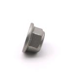 ISO7044 Class 10 Car Nut Bolt Plain Finish Prevailing Torque Metal Hex Flange