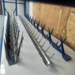 Galvanized AISI430 AISI304 Anti Climb Razor Spikes 64-100mm Length