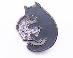 Wholesale Lovely Metal Plating Promotional Enamel Badges , Butterfly Clutch Pin Customized Size from china suppliers