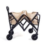 5" PVC Wheels No Brake Folding Wagon Cart Removable Camping Fold Up Wagon