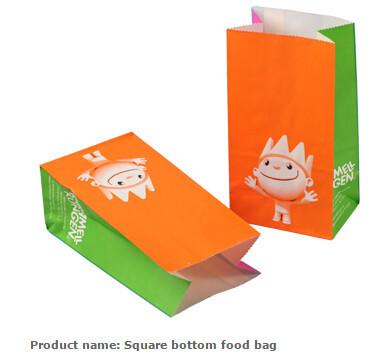 Cheap Brown Paper Shopping Bags With No Handle Bread Paper Bag Food Grade Kraft