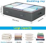 Budding Joy 90L Under Bed Storage Containers, Closet Organizers and Storage Bins