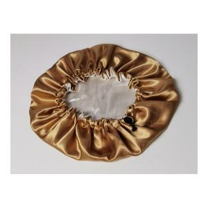 Wholesale Drawstring Sleep 48cm Satin Hair Bonnet 2 Layer Adjustable from china suppliers