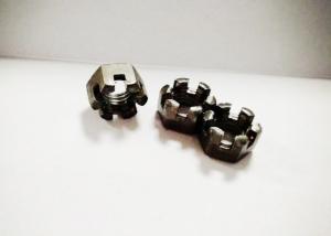 Wholesale Coarse Thread Hexagon Slotted Nut , M12 Castle Nut Untreated Finishing from china suppliers