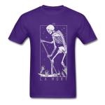 Short Sleeve Custom Anime T Shirts Solid Non Fade Color Double Needle Collar