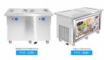 304ss Defrost Fry Ice Cream Machine With Foot Pedal Optional Square Plate