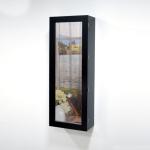 Black E1 MDF Solid Wood European Style Ironing Board Wall Unit