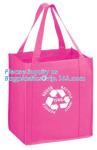 Promotional pp laminated custom printed recycled eco tnt grocery non woven bag,