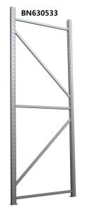 Wholesale Super Wide Steel Freestanding Shelving Unit , 36 * 96 Inch Pallet Rack Upright Frame from china suppliers