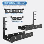 Sustainable Steel Q235 Cable Cord Management Tray Retractable Under Desk No