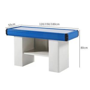 Wholesale Width 550-1200mm Supermarket Checkout Counter Stainless Steel Table Retail Check Out Counters from china suppliers