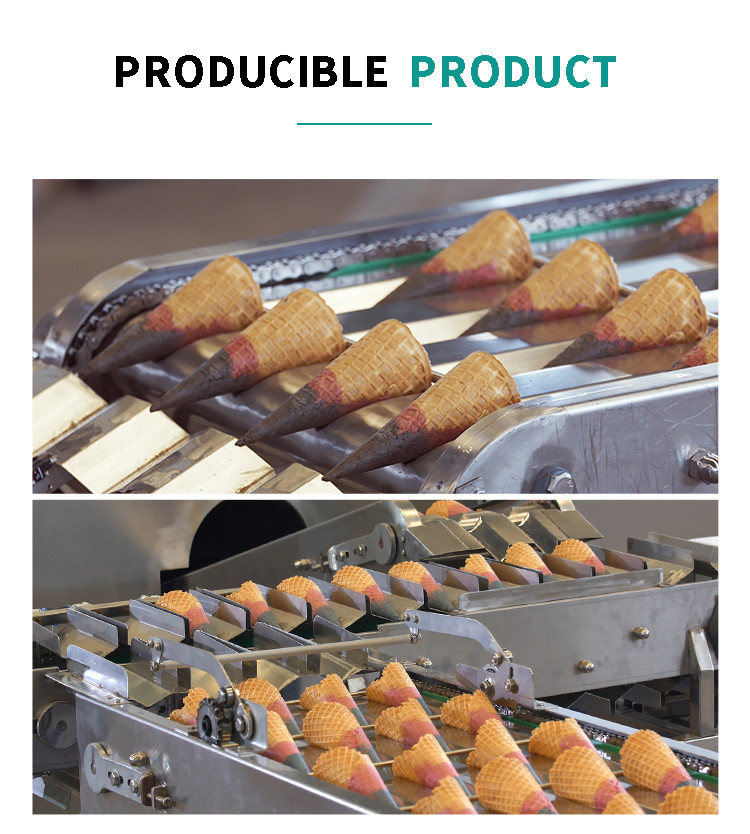 Multi-Function Automatic wafer cone making Machine 28 Mold 2 Cavities With CE