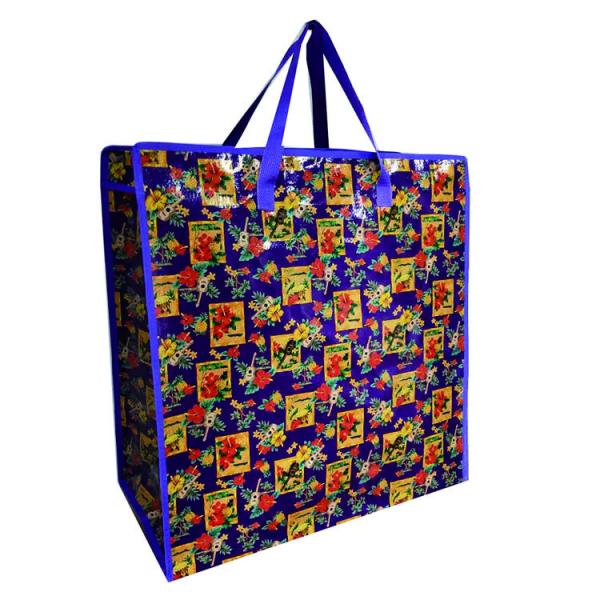 Eco Friendly Matte Laminated Woven Bags Shopping Tote Pp Woven Bags CMYK