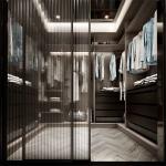 5 Door Wardrobe Bedroom Furniture Knocked Down Structure With Hinge Accessories