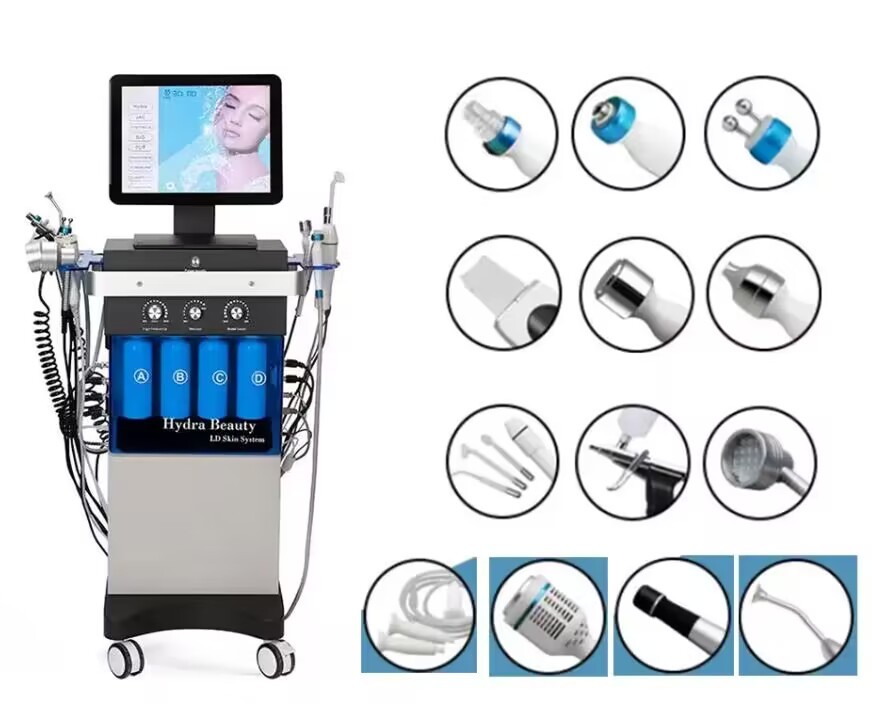 14 In 1 Oxygen Jet Peel Machine 300W Hydro Dermabrasion Facial Machine