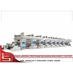 Roll plastic Film Rotogravure Printing Machine , automatic