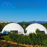 Hotel Resort Pvc Big Canvas Geodesic Glamping Dome House Tent For Event