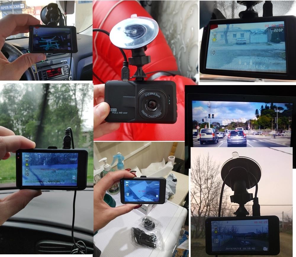CMOS 1080P DVR Vehicle Full HD Rear View Mirror Recorder 140 degree