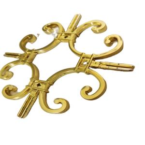 Wholesale 5*8 Aluminum decorative profile gold bar FLOWER decoration for frameless glass accessories from china suppliers