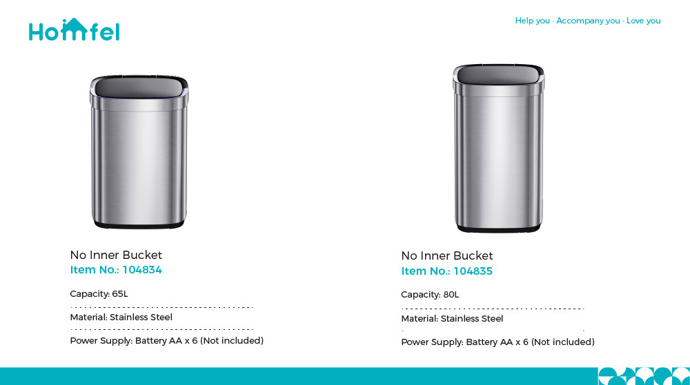 Big Volume Steel Automatic Sensor Trash Bin Open Top Touchless Trash Can