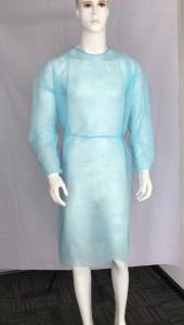 Wholesale Disposable Visitor Clothing Waterproof Hospital Suit Knit cuff Disposable pp Isolation Gown from china suppliers
