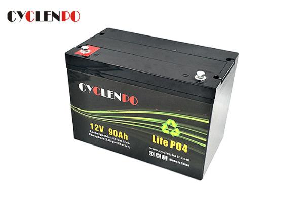 High Performance 12V LiFePO4 Lithium Battery 90ah Deep Cycle Customized Color