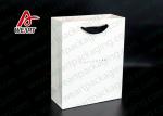 White Card Paper Custom Printed Grocery Bags , Personalized Paper Wine Bottle