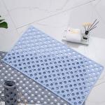 Silicon Bathtub Mats With Drain Holes And Suction Cups