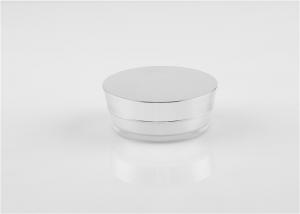 China Skincare Acrylic Frosted Jar 15g Cosmetic Silver Cover Cream Jar / Bottle Packaging on sale