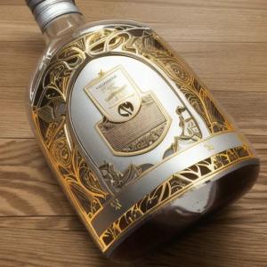 Wholesale Hot Stamping Logo Metal Wine Label Sticker for Wine Bottle Paper Custom Sticker from china suppliers