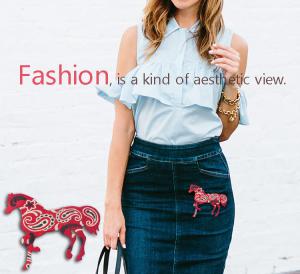 Wholesale Paisley Bandana Horse Embroidered Animal Patches Iron On Backing Fabric from china suppliers