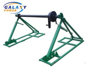 China 50KN Cable Drum Lifter Jack Stand Transmission Overhead Line Tool on sale