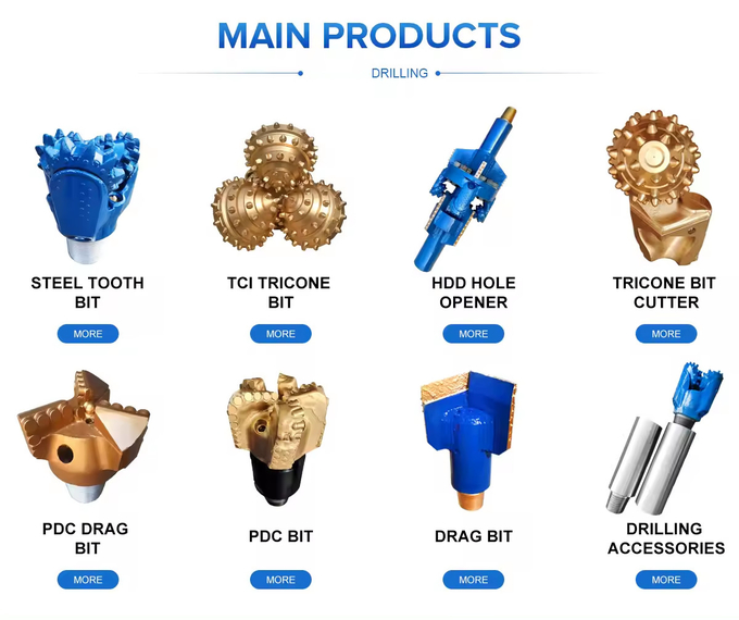 Eng PDC Bits API TCI Tricone Rock Bits for Water Drilling