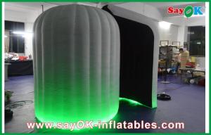 Wholesale Photo Booth Wedding Props Round Inflatable Mobile Photobooth Black Inside With 16 Led Lighting Colors from china suppliers