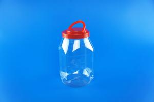Wholesale Clear Food Safe Plastic Containers , 2100Ml Wide Mouth Plastic Jars With Lids from china suppliers