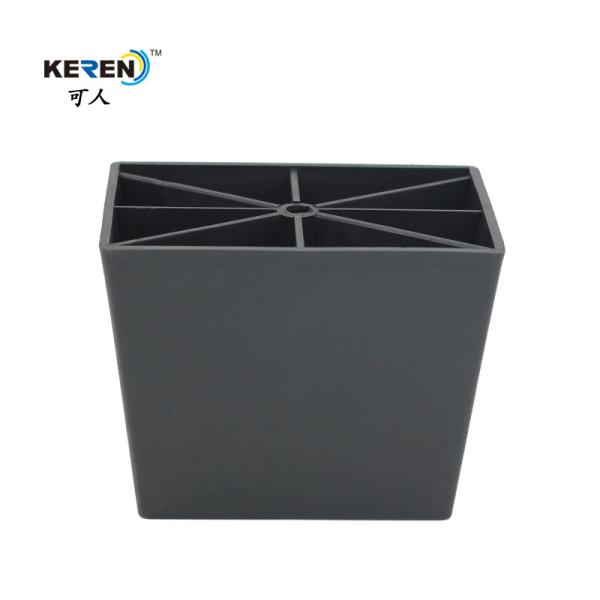 KR-P0122 4 Inch Plastic Sofa Legs Replacement , Dining Room Table Leg Risers