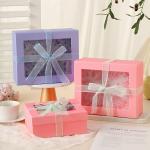Valentine's Day gift rigid gift box creative window with bow exquisite box