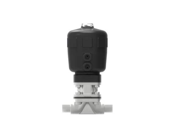 Hygienic Pneumatic Diaphragm Valve Controlled By Control Units And Solenoid