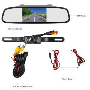 Wholesale 4.5&quot; Display Car Rear View Mirror Monitor Car Reversing Back Sight Surveillance from china suppliers