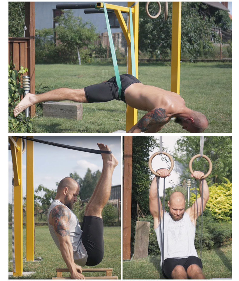 Professional Fitness Rubber Bands Length Customized For Strength Training