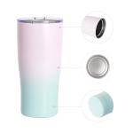 Eco Friendly Double Wall Insulated Thermal Cup With Lids 30oz