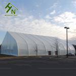 Peach Shape Curved Event Tent Aluminum Frame Black Out Roof Cover