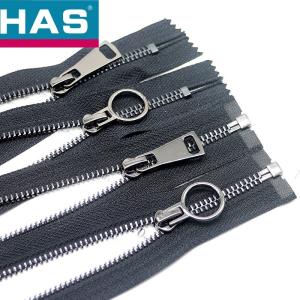 Wholesale Eco Friendly Metal Zippers Polished Black Metal Zip For Garment Jacket from china suppliers