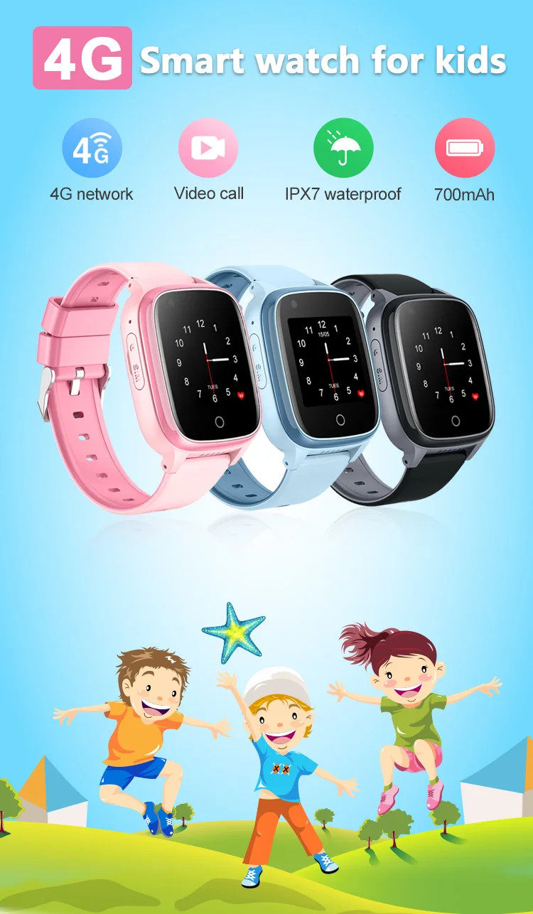 D32 700mAh Waterproof Childs Watch With Tracker Activity Tracker For Teenager