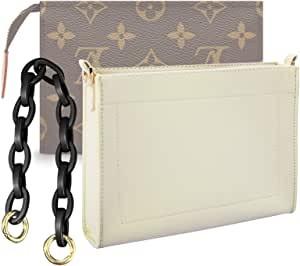 Wholesale LV Toilet Pouch 26 Ladies Wallet Purse With Black Chain Gold Buckle from china suppliers