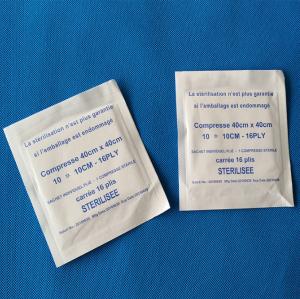 Wholesale MS10 5*5CM Individually packaged disposable wound treatment gauze antiseptic gauze medical sterile gauze piece from china suppliers