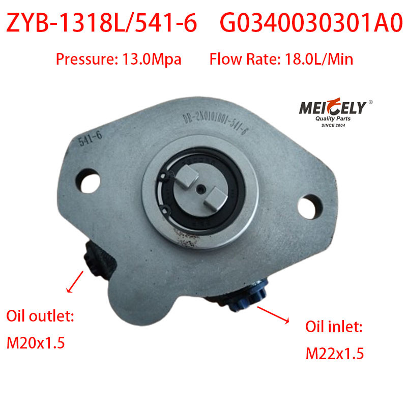 G0340030301A0 Yuchai Engine Booster Pump Steering Pump