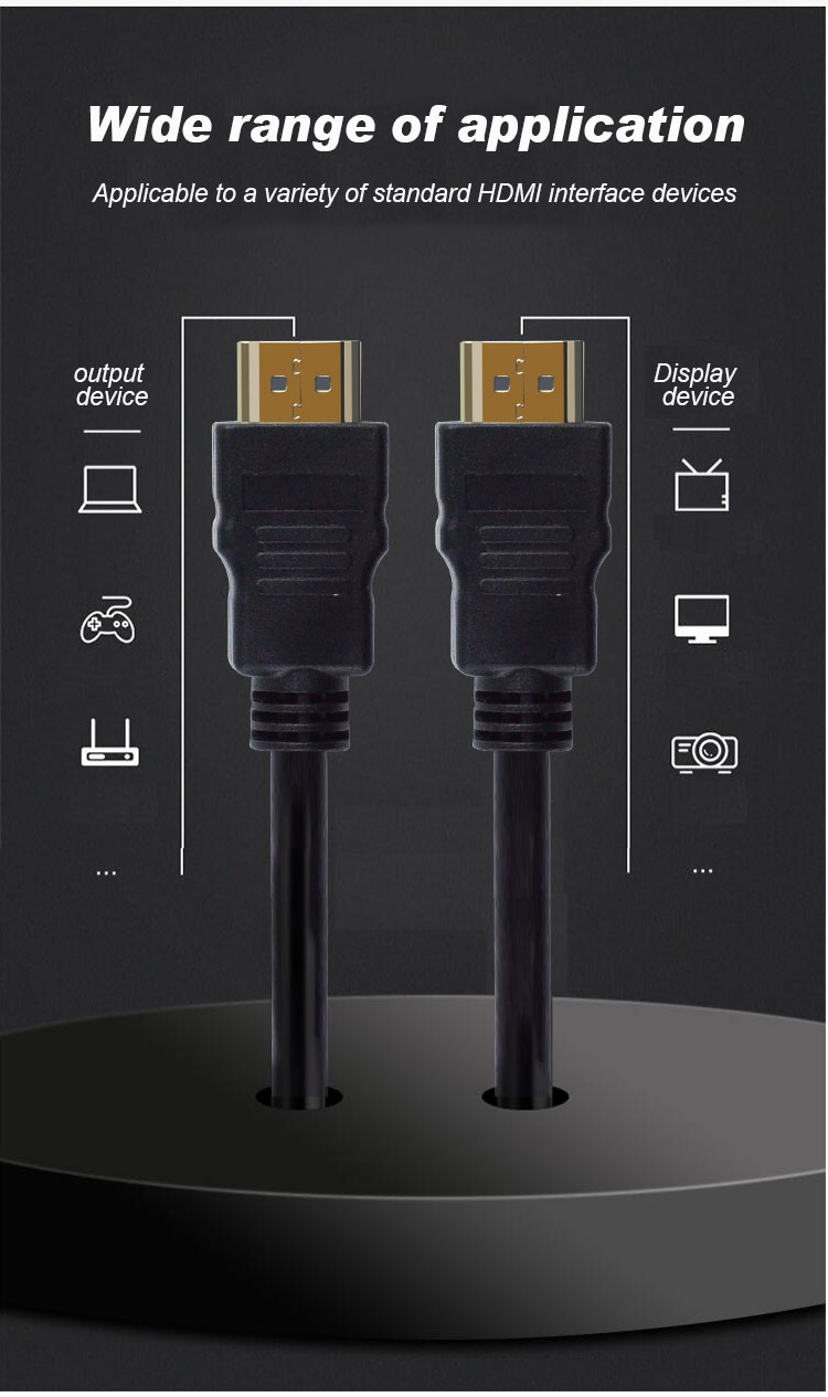 Bare Copper 3d 3m HDMI To HDMI Cable PC HDMI Cable With CCS Connector