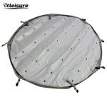 New Type roll-up round spa cover save space grey spa rolling cover Oxford Cloth